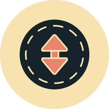 Modern simgenin vektör illüstrasyonu