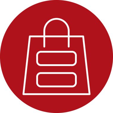 Çanta. Web simgesi basit illüstrasyon