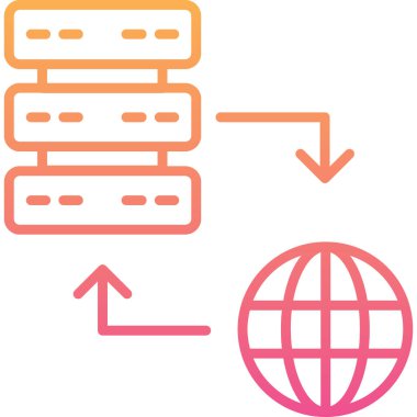 İnternet Bağlantısı. Basit illüstrasyon