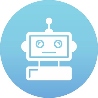 Robot simgesi, vektör çizimi