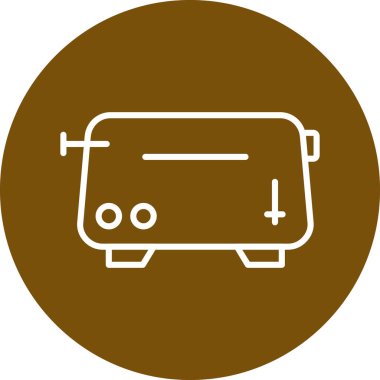 Bir bus simgesinin vektör illüstrasyonu