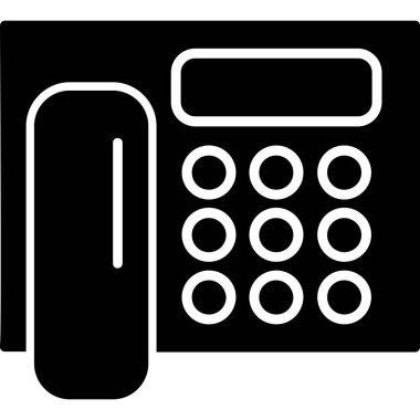 telefon simgesi, vektör illüstrasyonu