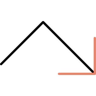 Kırmızı bir okun arka planının vektör çizimi