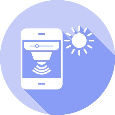 Cep telefonu. Web simgesi basit tasarım