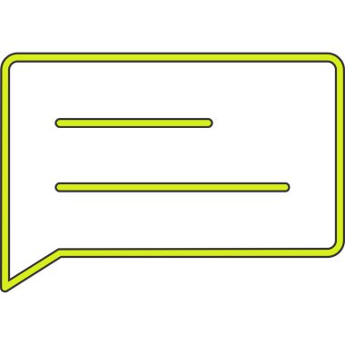 Sohbet baloncukları mesaj ikonu vektör resimleme grafik tasarımı