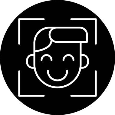 İnsan avatarı. Web simgesi vektör illüstrasyonu