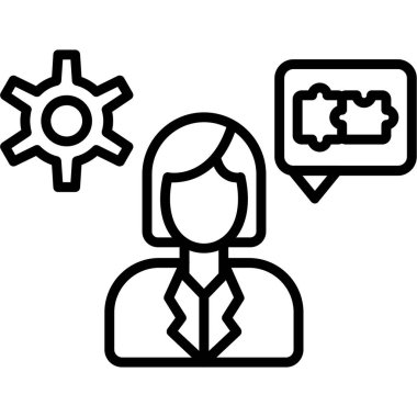 Müşteri hizmetleri ikonu. beyaz arkaplanda izole edilmiş ince çizgi ana hat müşteri servis vektörü simgesi