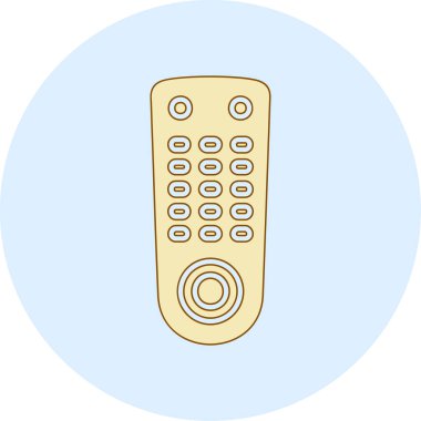 Dolu - ana hat biçiminde uzaktan kontrol simgesi