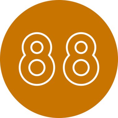 Modern 9 simgesinin vektör illüstrasyonu