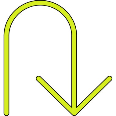 Ok. Web simgesi basit illüstrasyon