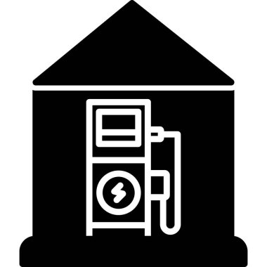 ev yakıt vektör simgesi