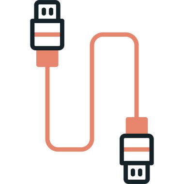 USB simge. Vektör çizim