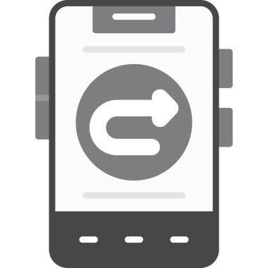 Akıllı telefon. Web simgesi basit illüstrasyon