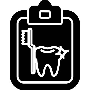 diş simgesi vektör illüstrasyonu