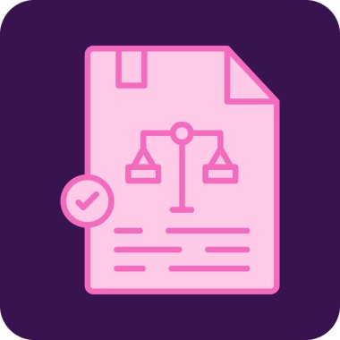 Belge. Web simgesi basit illüstrasyon