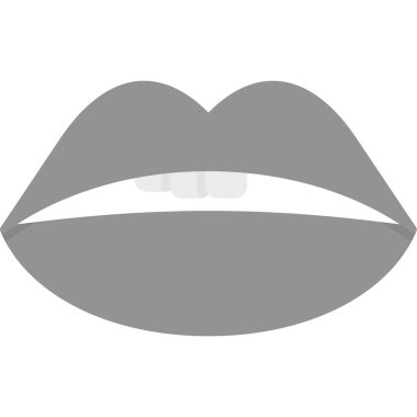 dudak simgesi vektör illüstrasyonu