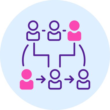 Sosyal iletişim ağı. Basit tasarım