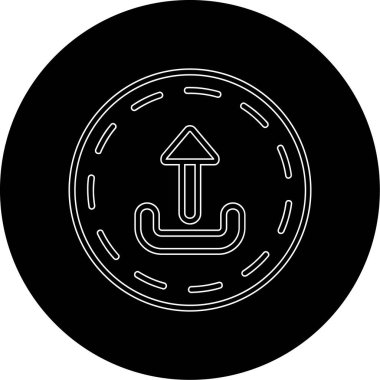 Modern bir arabanın vektör simgesi