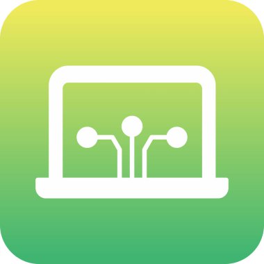 vektör lcd simgesi illüstrasyonu