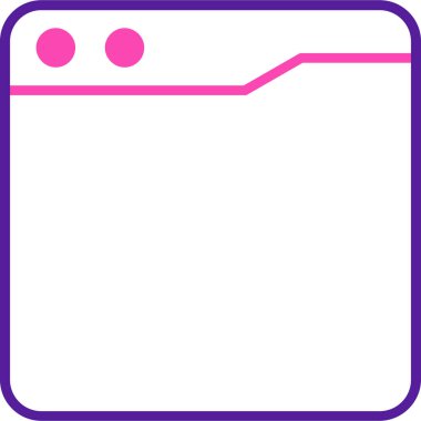 Tarayıcı arayüzü arayüzü simgesi - taslak biçimi