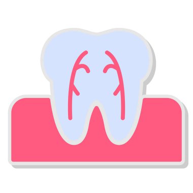 Diş vektörü simgesi Web tasarımınız için basit illüstrasyon