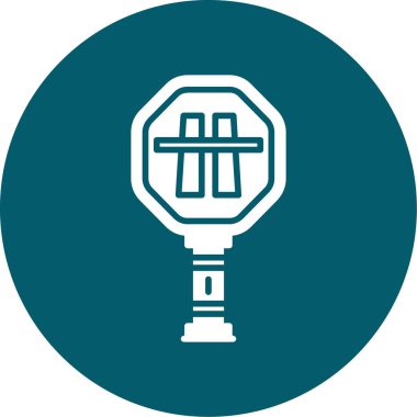 Benzersiz fener vektör çizgisi simgesi