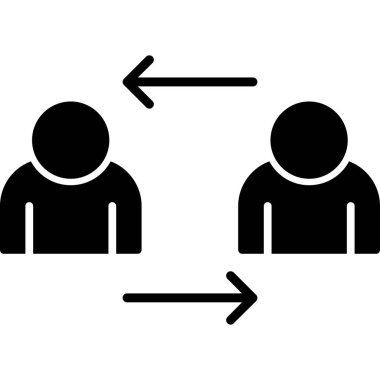 İnsan simgesinin vektör illüstrasyonu