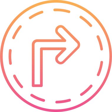 ok yönü simgesi, vektör illüstrasyonu