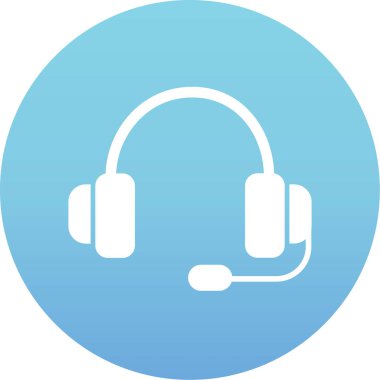 kulaklık simgesi vektör illüstrasyonu