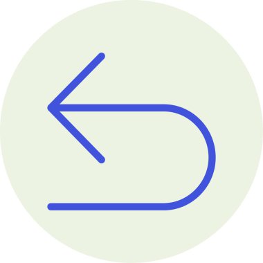 Ok sola. vektör simgesi