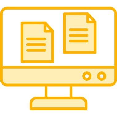 Dosya. Web simgesi basit illüstrasyon