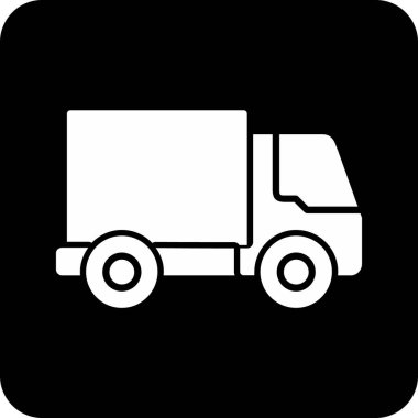 Bir kamyon simgesinin vektör çizimi