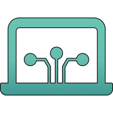 ağ paylaşım simgesi çizimi