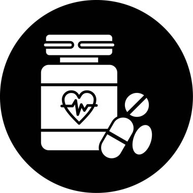 İlaç hapları. Web simgesi