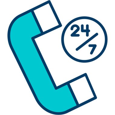 7 numaralı simge tasarımı, vektör illüstrasyonu