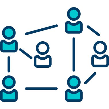 bağlantı simgesi. İnce çizgi tasarımı çizimi. vektör izole