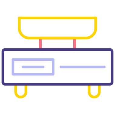 Modern ikon çamaşır eksikliğinin vektör illüstrasyonu