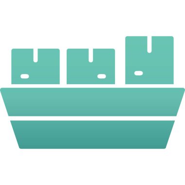 Gemi. Web simgesi basit illüstrasyon