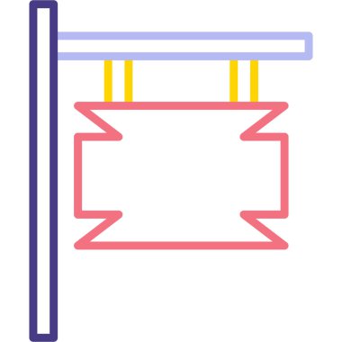 bayrak ikonu vektör illüstrasyonu