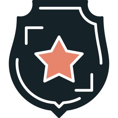 kalkan simgesi, vektör illüstrasyonu