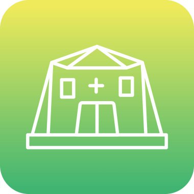 Eşsiz Ev Vektör Satırı Simgesi