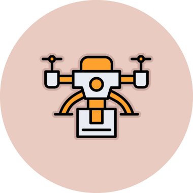 Yapay zeka ikonu olan robot. Yapay ikon rengi düz izole edilmiş robot yapay robotu