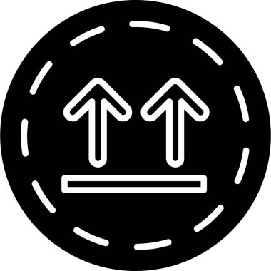 ok yönü simgesi ana hat biçiminde