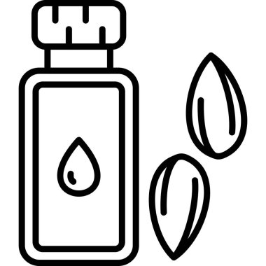 Parfüm ikonu. Web için parfüm vektör simgelerinin özet çizimi