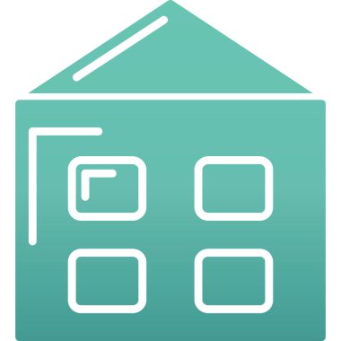 Ev simgesi, vektör illüstrasyon tasarımı