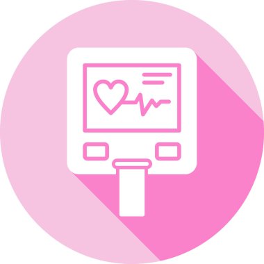 Bir kalp simgesinin vektör illüstrasyonu