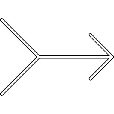 Molekül simgesi, anahat stili