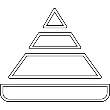 Kitapların vektör çizimine sahip piramit