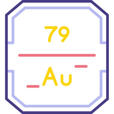 Kimyasal simge, vektör çizimi