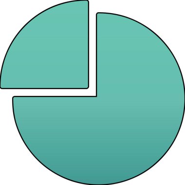 pasta grafiği vektör simgesi